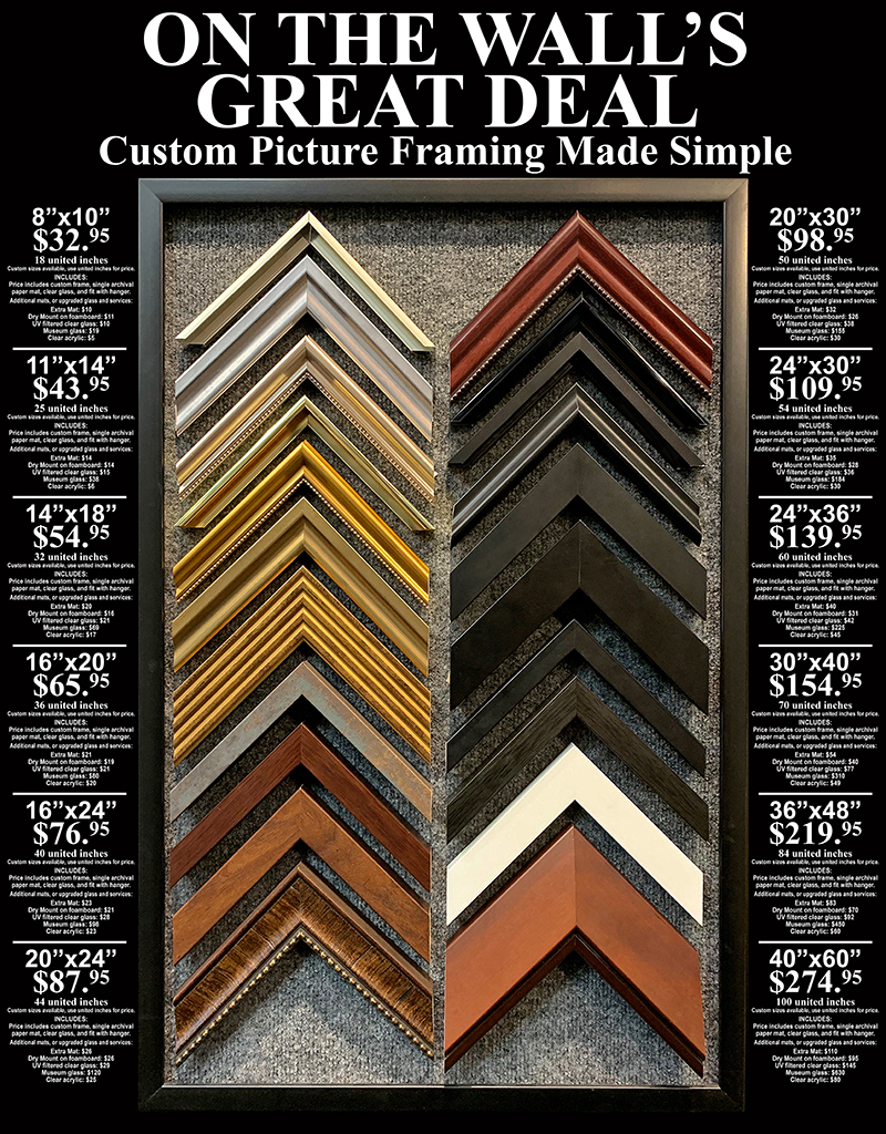 get your favorite pictures framed with a custom frame